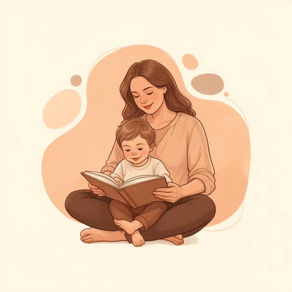 Ouder leest samen met kind een boek